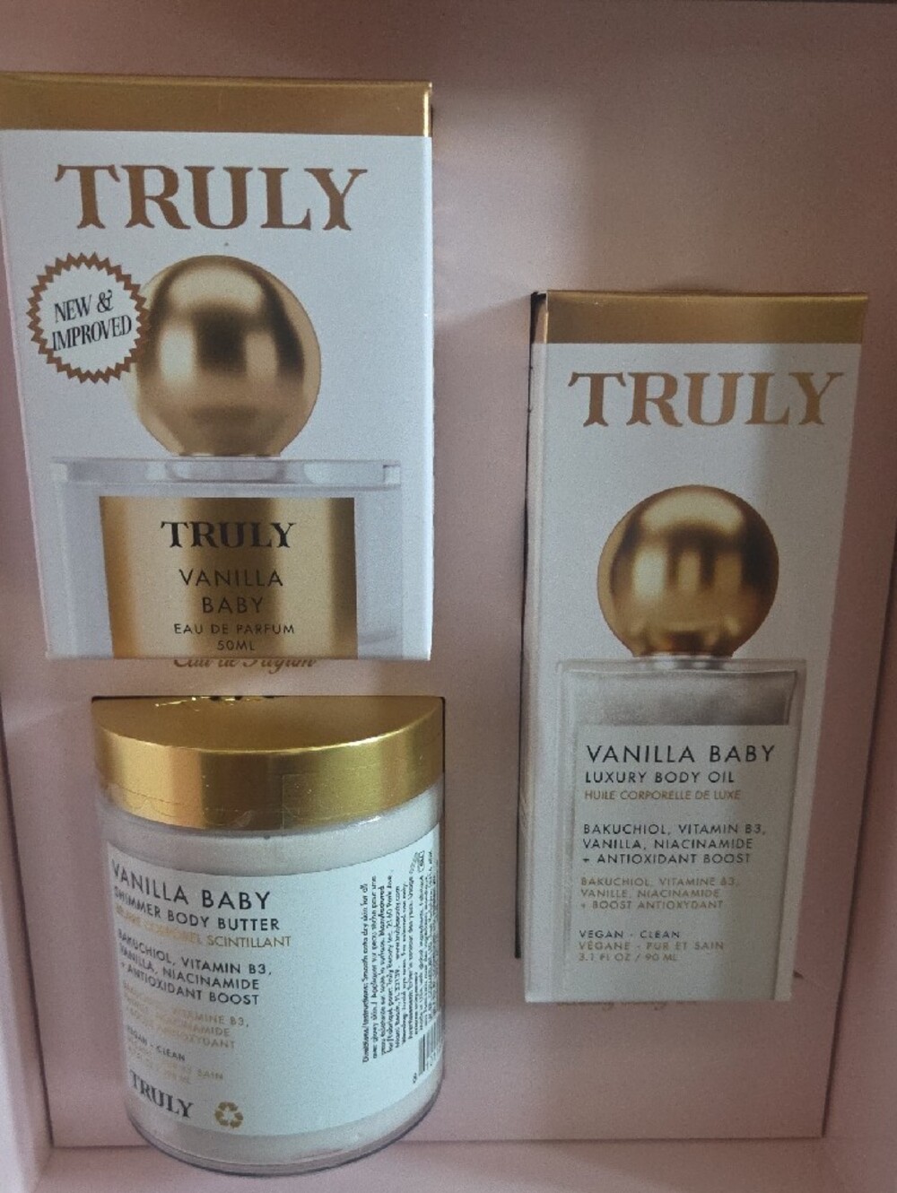 TRULY Vanilla Baby Gift Trio / Fuzzy Bag